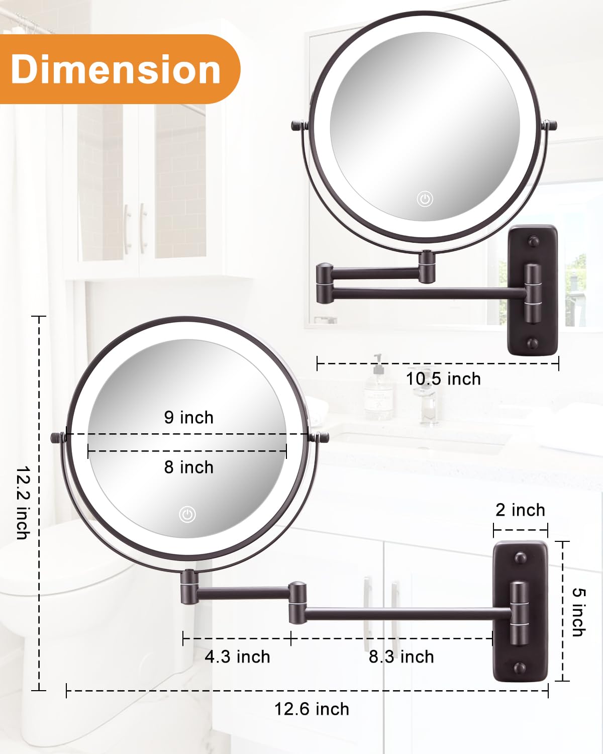 DECLUTTR 1x-10x magnification close-up for precise detail and flawless touch-ups