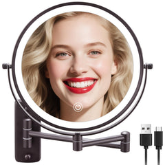 DECLUTTR 9in wall-mirror main view for quick full-face makeup in any bathroom
