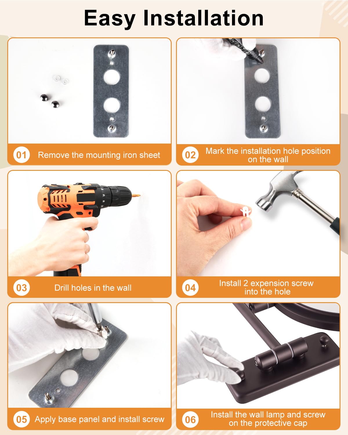 DECLUTTR foldable wall-mount design saves counter space when not in use