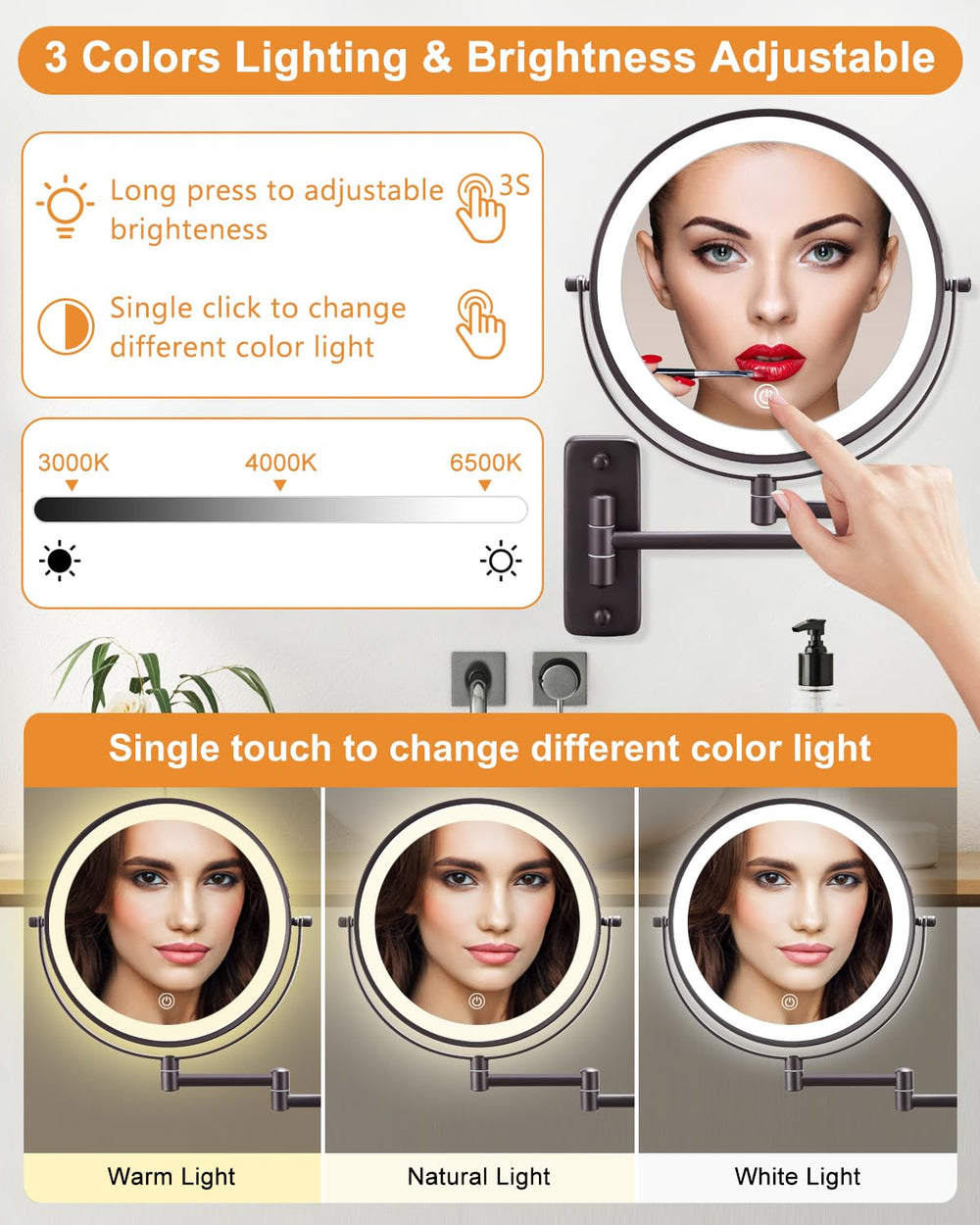 DECLUTTR touch dimmer controls brightness for day-to-night routines