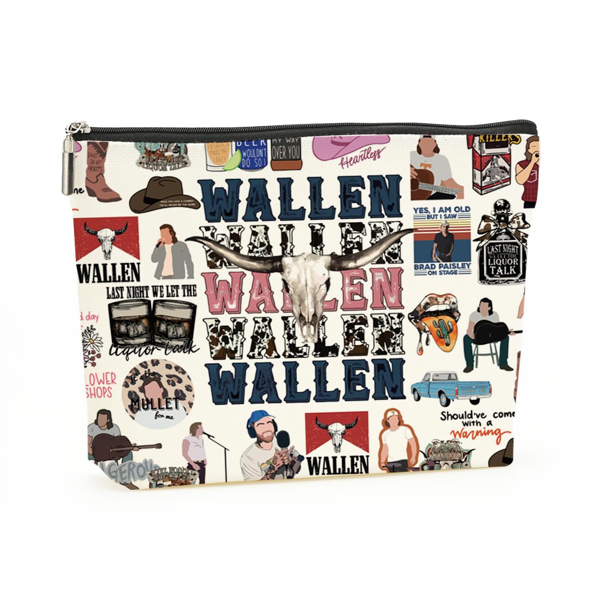 Decohim western makeup bag pattern for everyday cosmetics storage.