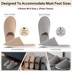 DECOUE universal fit slippers accommodate most men and women feet.