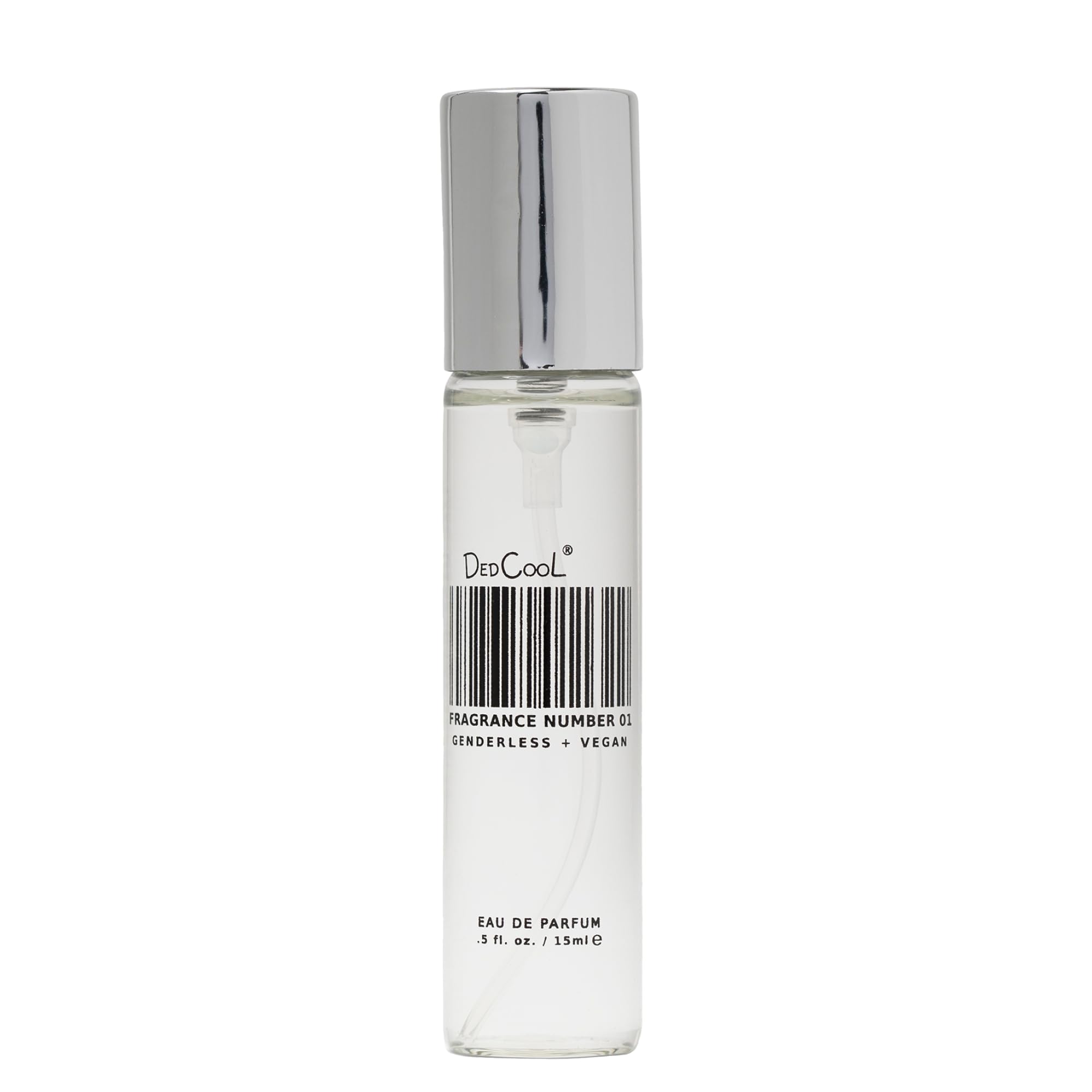 DedCool 01 Taunt bottle closeup shows creamy bergamot-vanilla aroma perfect for daily wear.