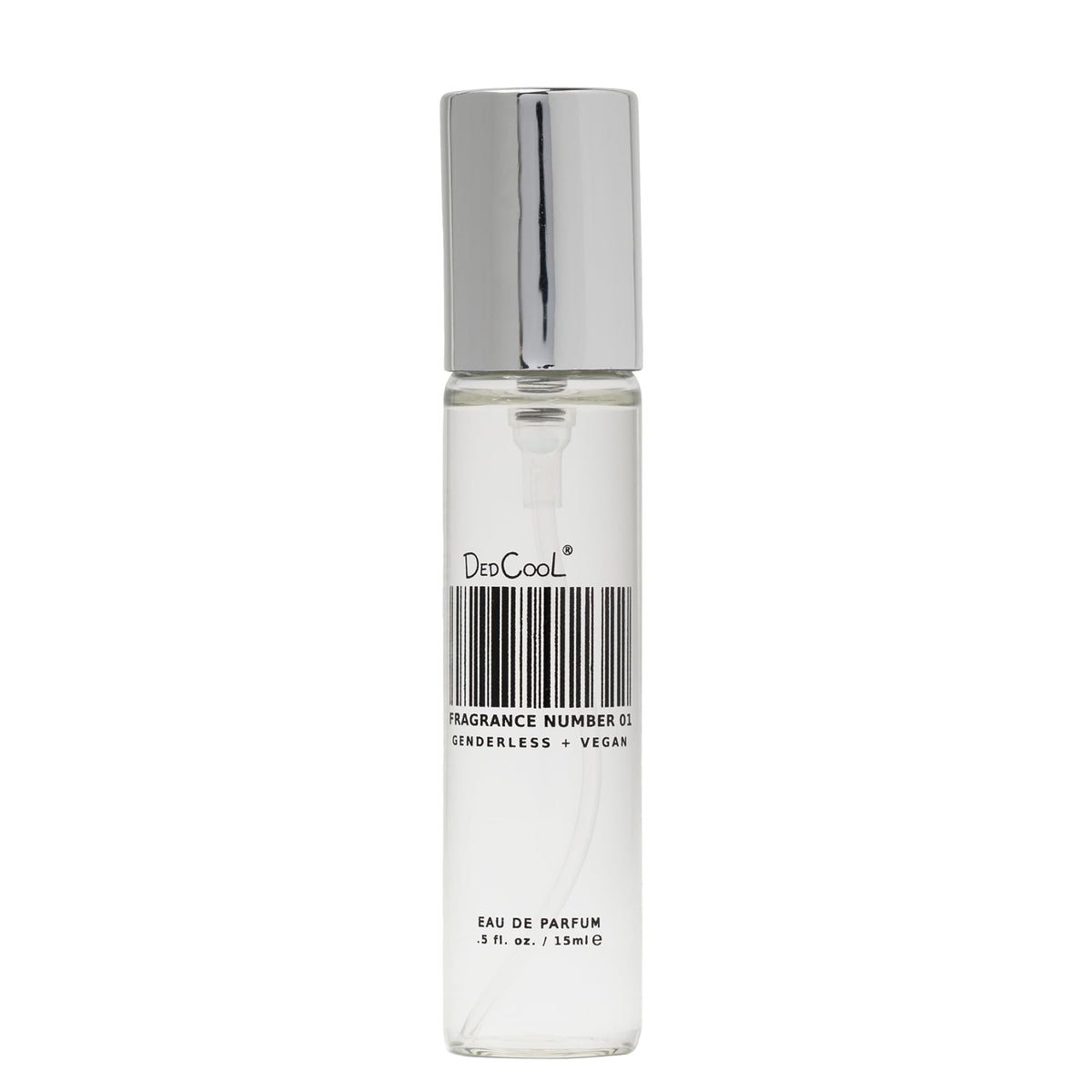 DedCool 01 Taunt bottle closeup shows creamy bergamot-vanilla aroma perfect for daily wear.