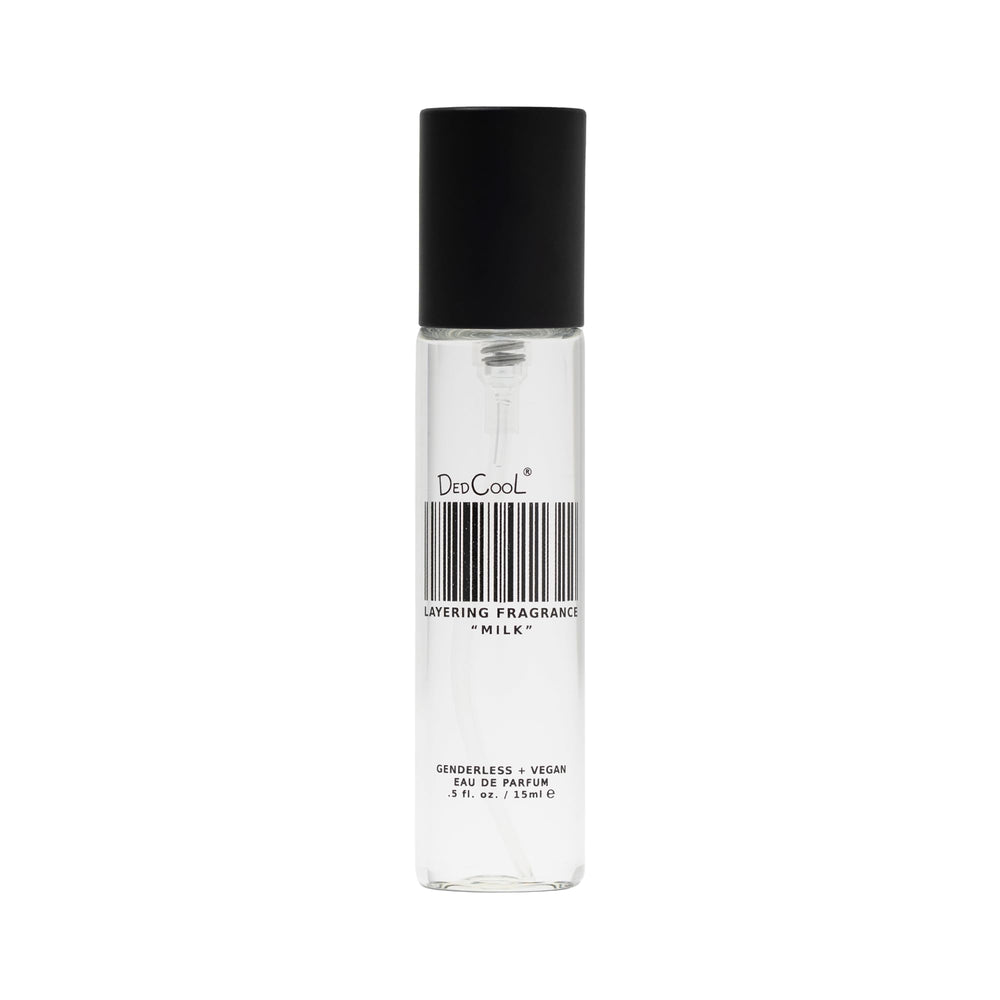 DedCool Milk Eau de Parfum bottle front shows genderless luxury and everyday freshness.