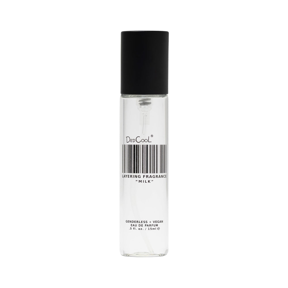 DedCool Milk Eau de Parfum bottle front shows genderless luxury and everyday freshness.