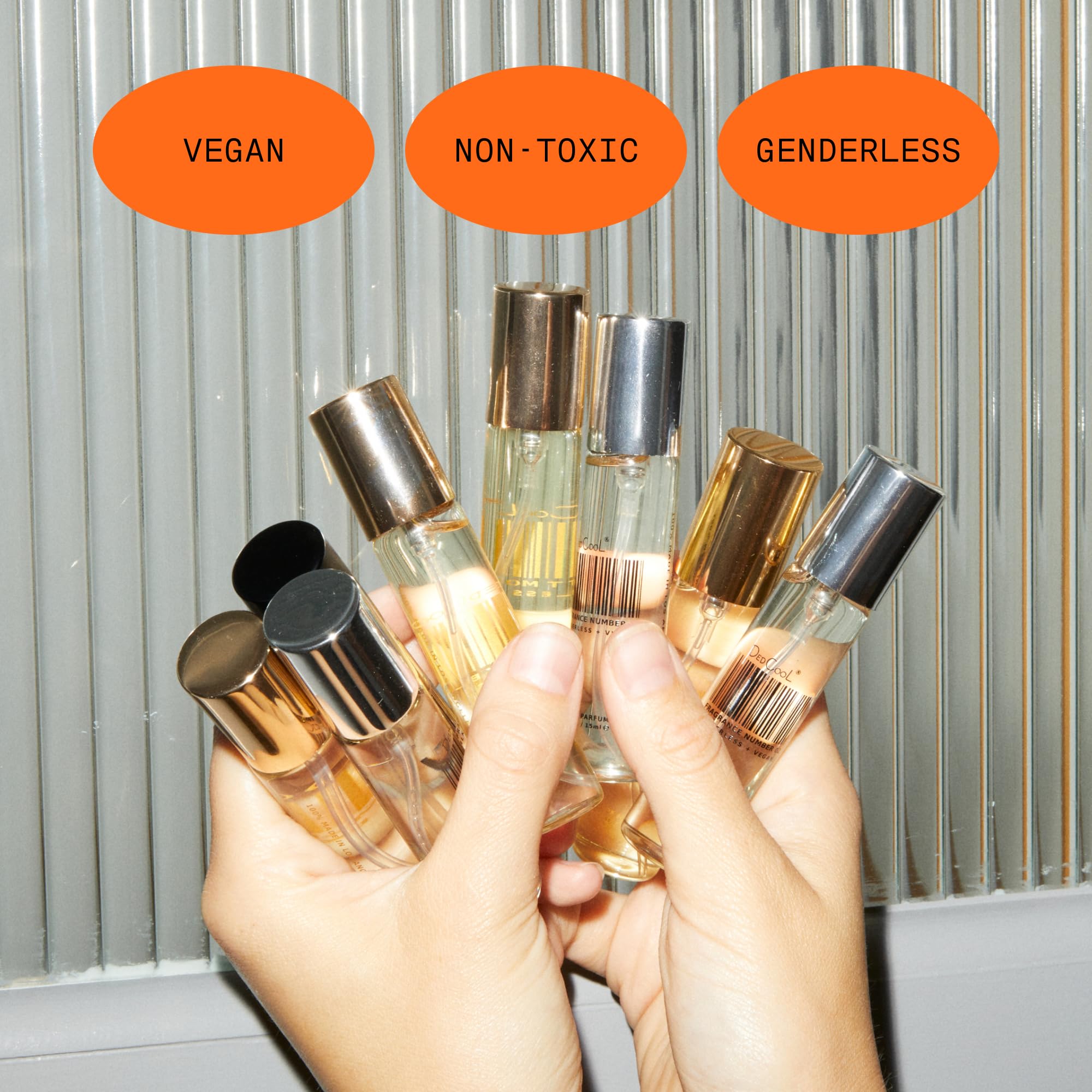 DedCool Milk gardenia-flower visual emphasizes luxurious, genderless fragrance for any occasion.