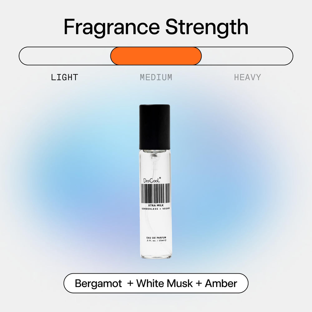 DedCool Xtra Milk sleek perfume design ideal for versatile genderless style