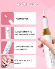 DEEHENK nail drill-recharge-base ensures cordless use and easy charging