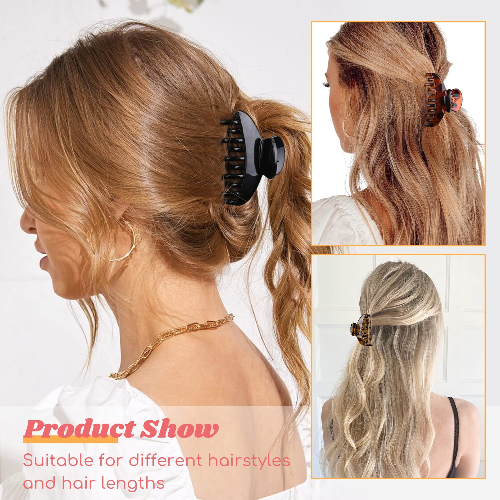 DEEKA tortoise-shell pattern clip showing subtle sheen for everyday style
