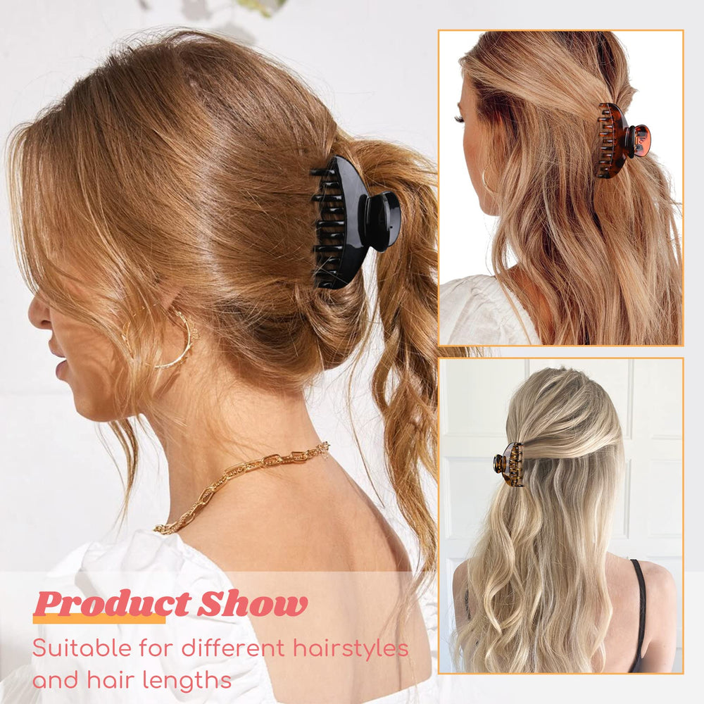 DEEKA tortoise-shell pattern clip showing subtle sheen for everyday style