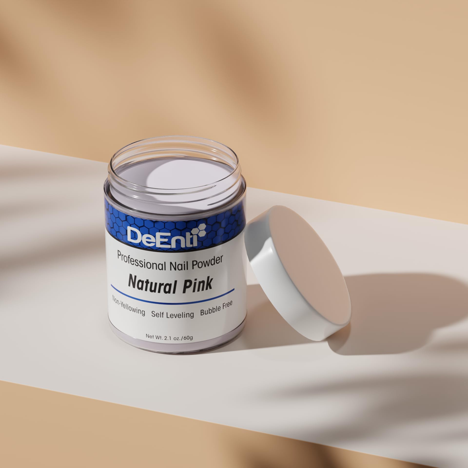 DeEnti bubble-free finish image highlights chip resistance in nails.