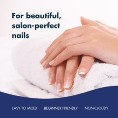 DeEnti self-leveling acrylic powder provides smooth, even coverage
