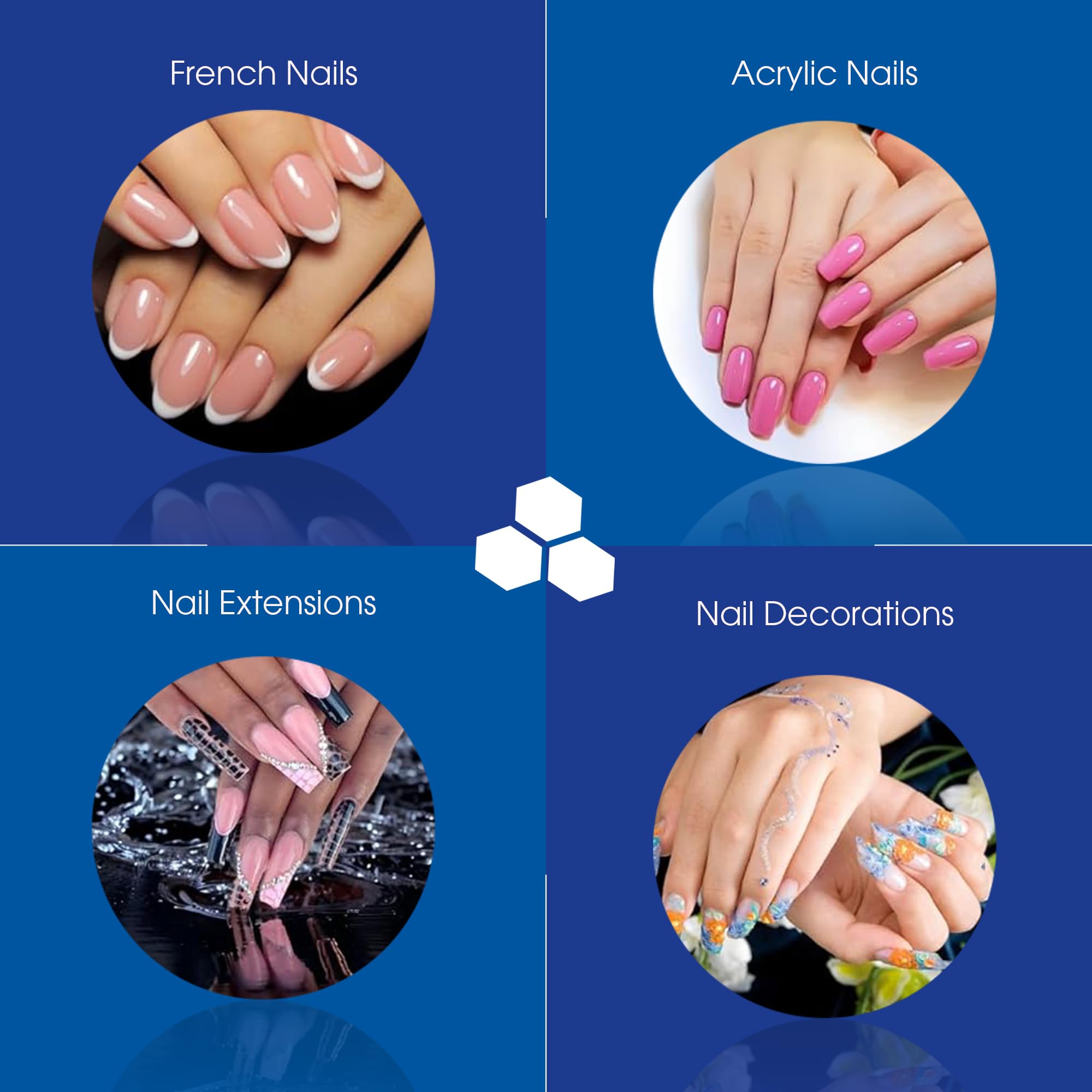 DeEnti Nomma Plus works with various acrylic powders for flexible use.