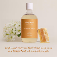 Deep Steep Honey Blossom ingredients close-up highlighting shea butter and oils