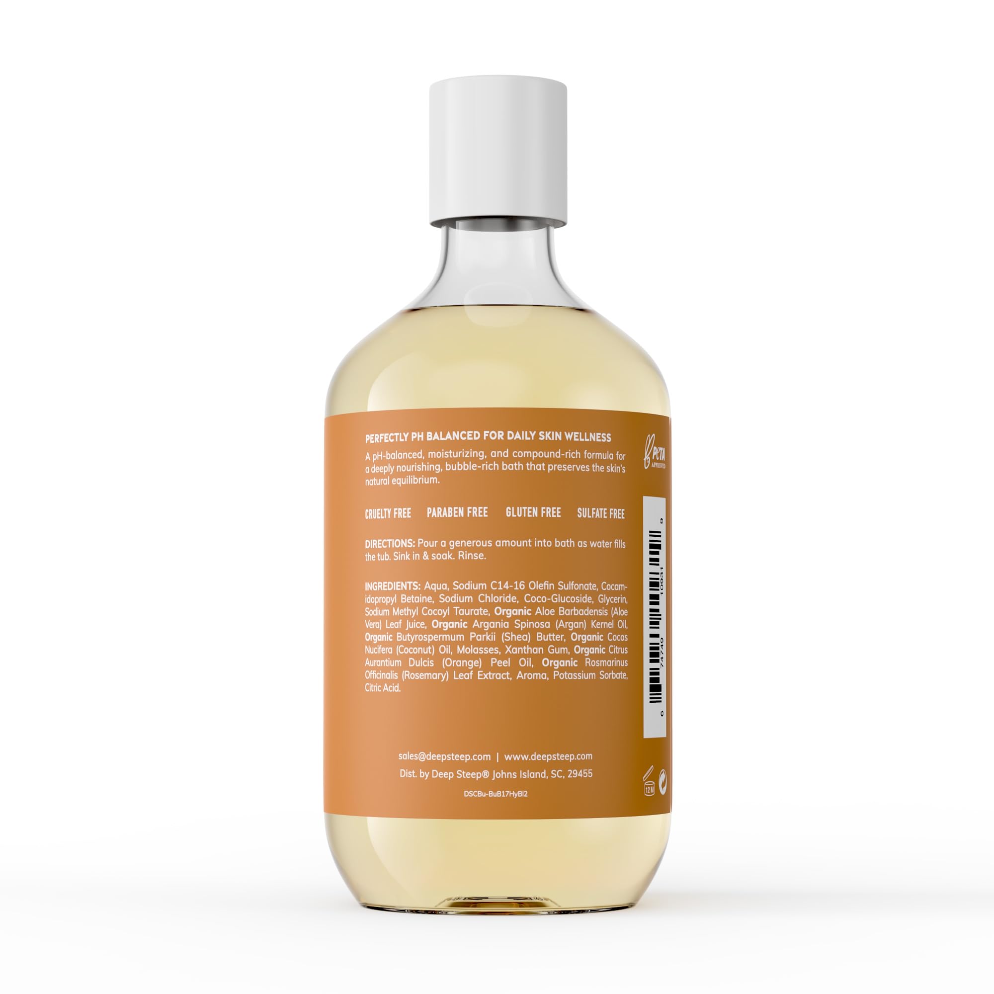 Pour shot of Deep Steep Honey Blossom to evoke relaxing aroma for stress relief
