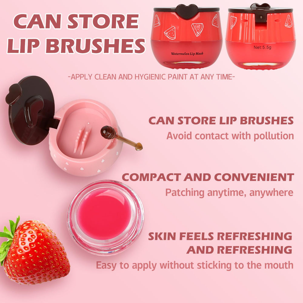 Deepmind Bee Lip Balm Lip Mask Stick demonstrates convenient dual-use design.