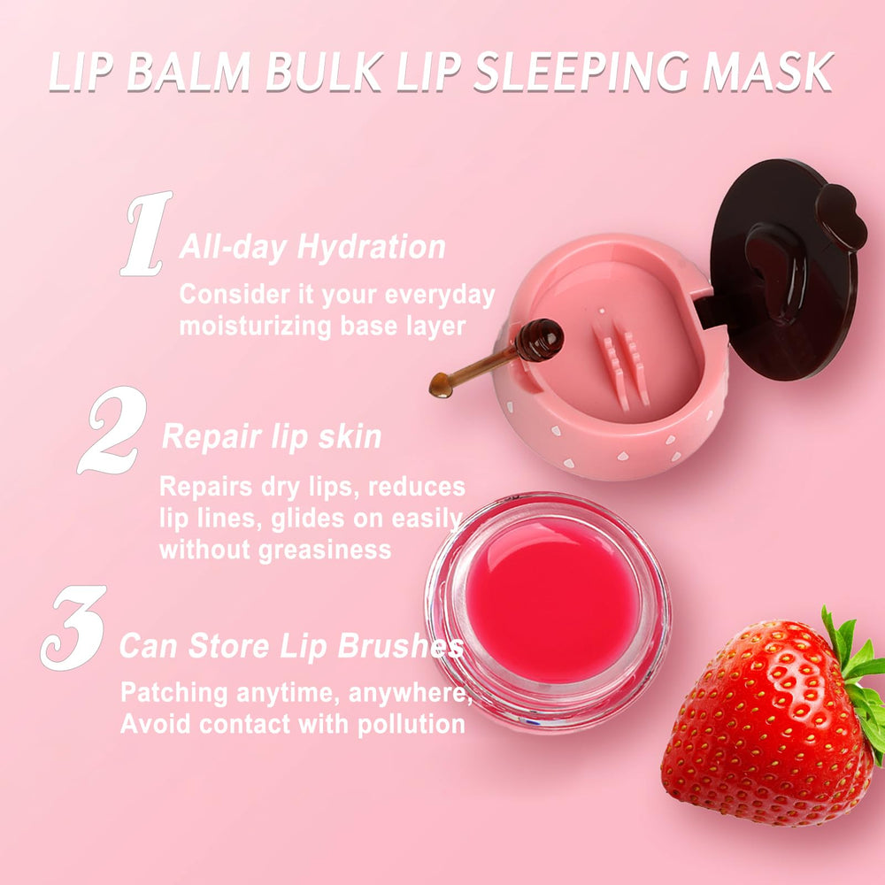 Deepmind Bee Lip Balm peach flavor delivers gentle moisture and fruity scent