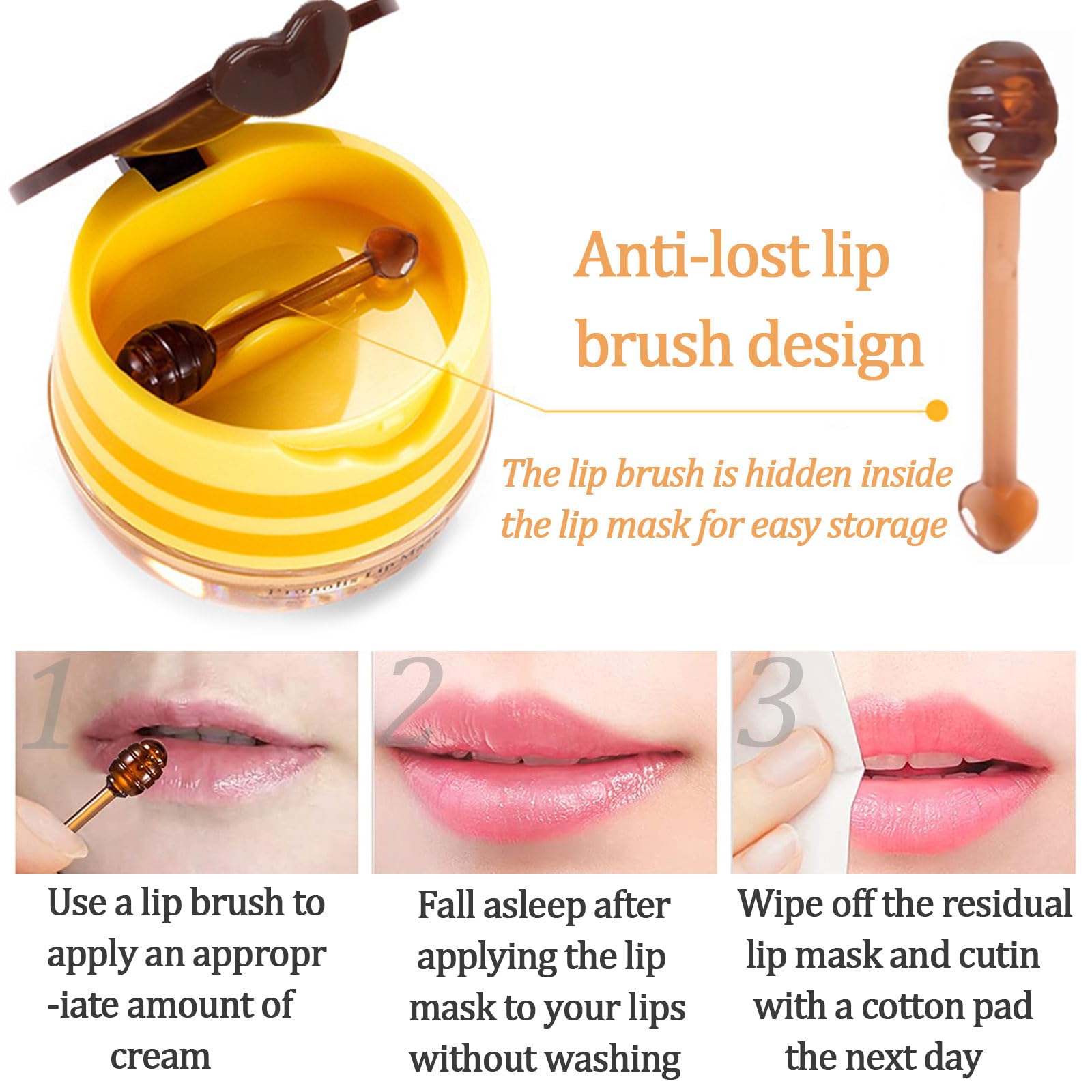 Deepmind Delicate honey pot packaging emphasizes portable lip care ritual.