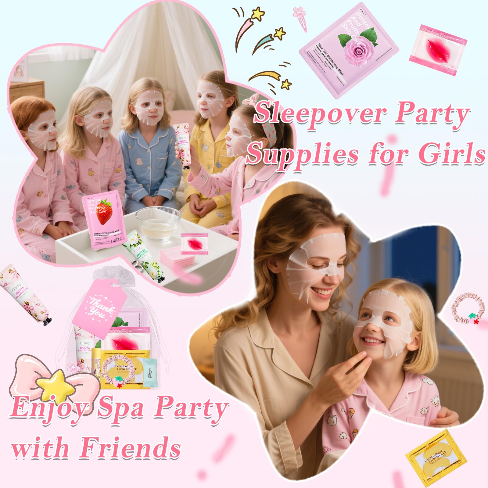 Deepmind spa party lip mask displayed for brightening and smoothing teen lips during pampering.