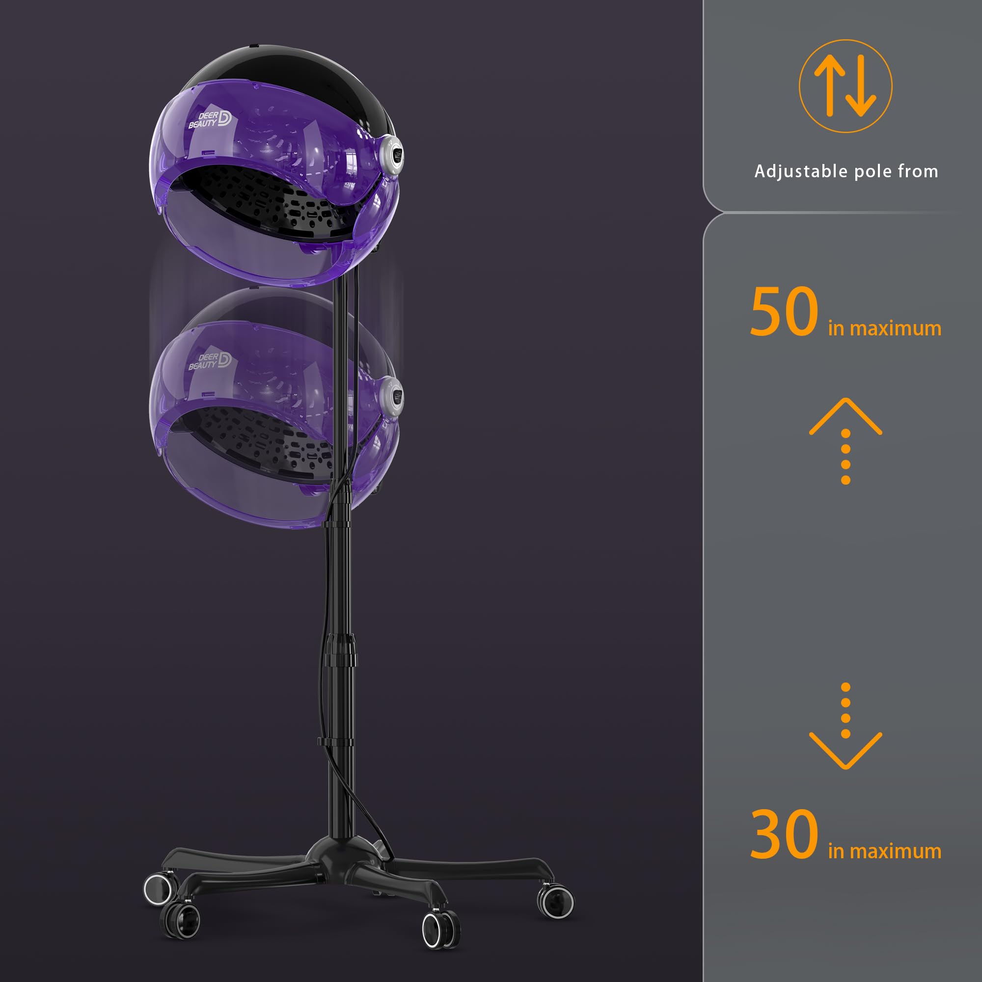DEER BEAUTY adjustable vent airflow provides precise temperature and direction during treatments