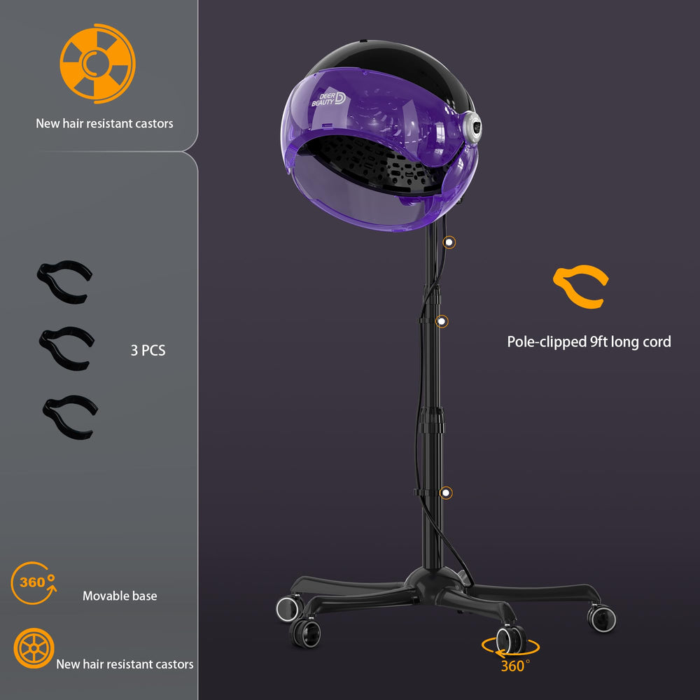 DEER BEAUTY premium casters allow easy movement across salons or home spaces