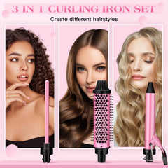 DeeWaves brush offering 7 temperature settings for versatile hair-type styling.