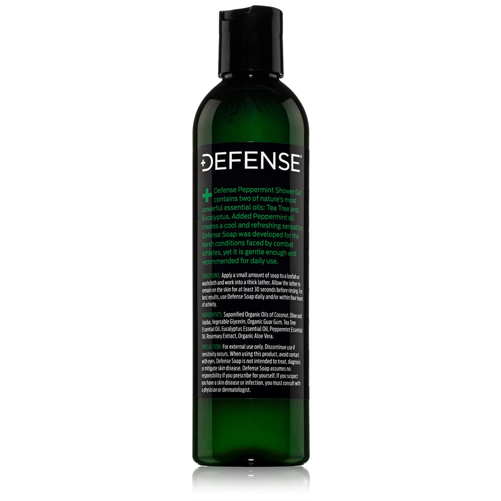 Post-workout rinse scene with Defense Soap for a quick refresh.