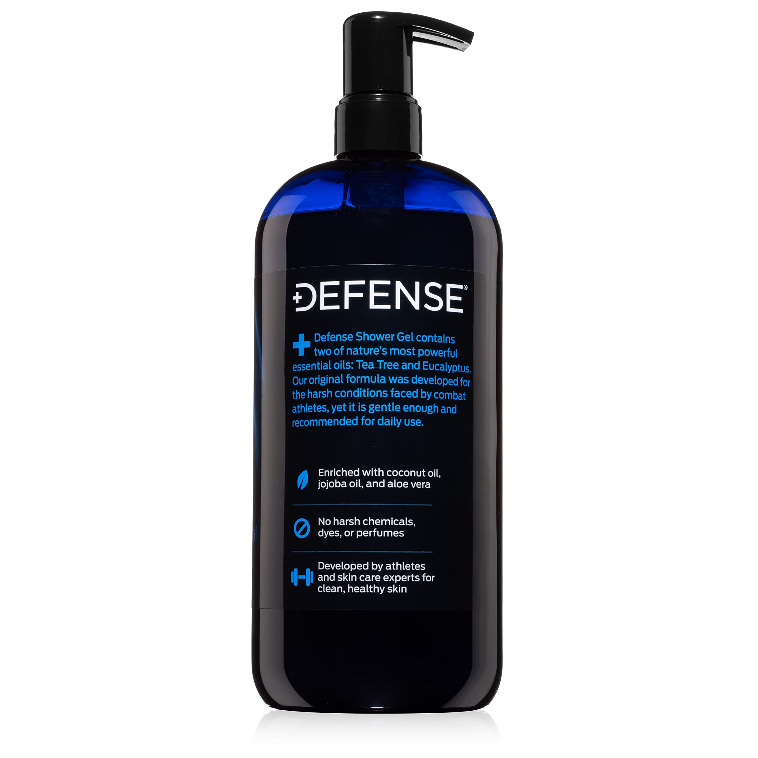 Defense Soap Tea Tree Body Wash fit for gym bag odor control.