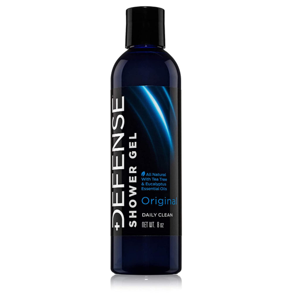 Defense Soap Tea Tree Body Wash bottle with natural ingredients supports odor control.