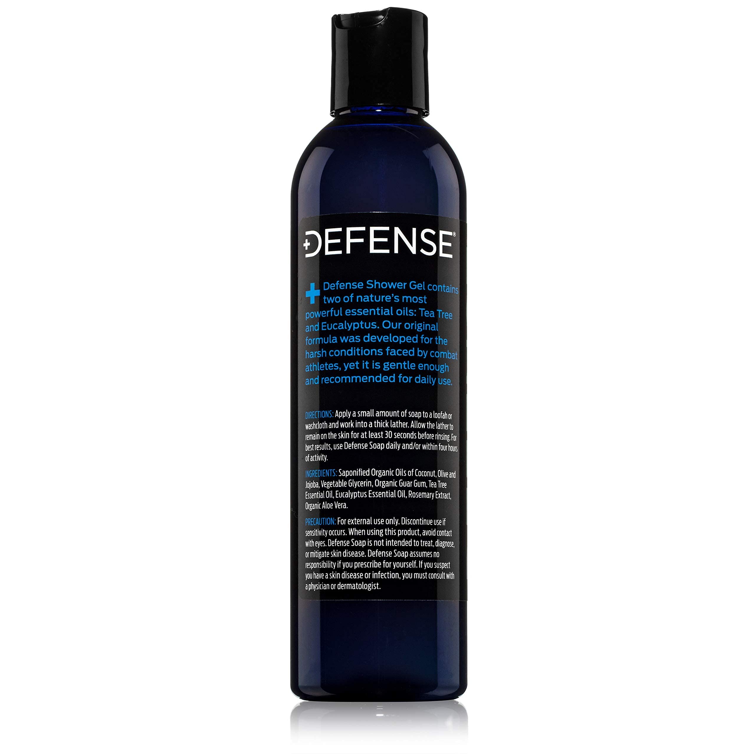 Defense Soap Tea Tree Body Wash odor-control focus after workouts.