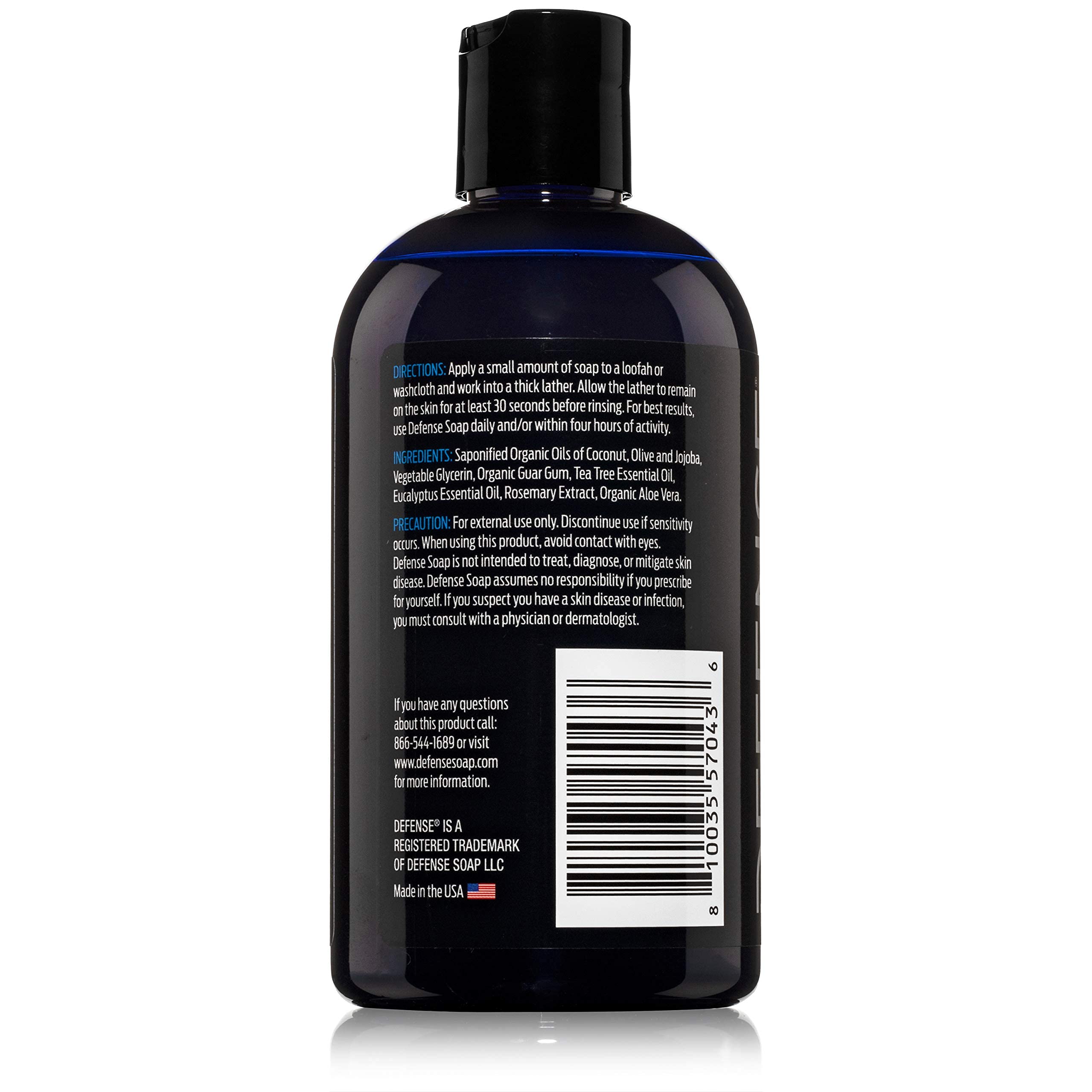 Defense Soap Tea Tree Body Wash post workout rinse for refreshing cleanse.