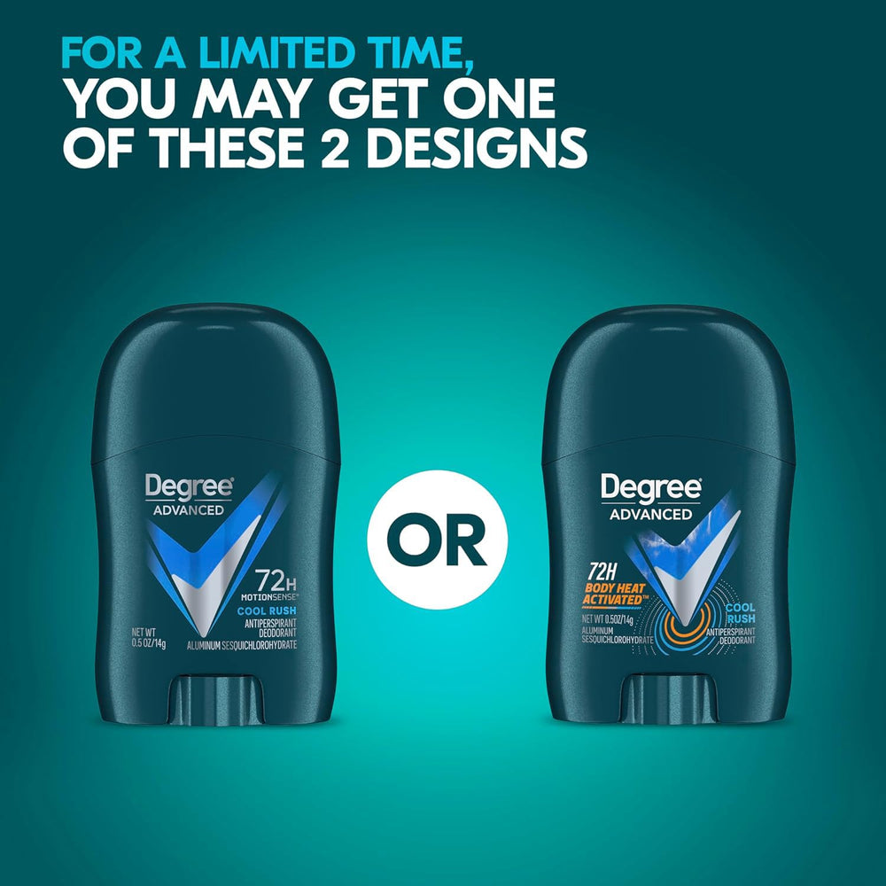 Degree 18-pack bulk packaging designed for travel and daily use.