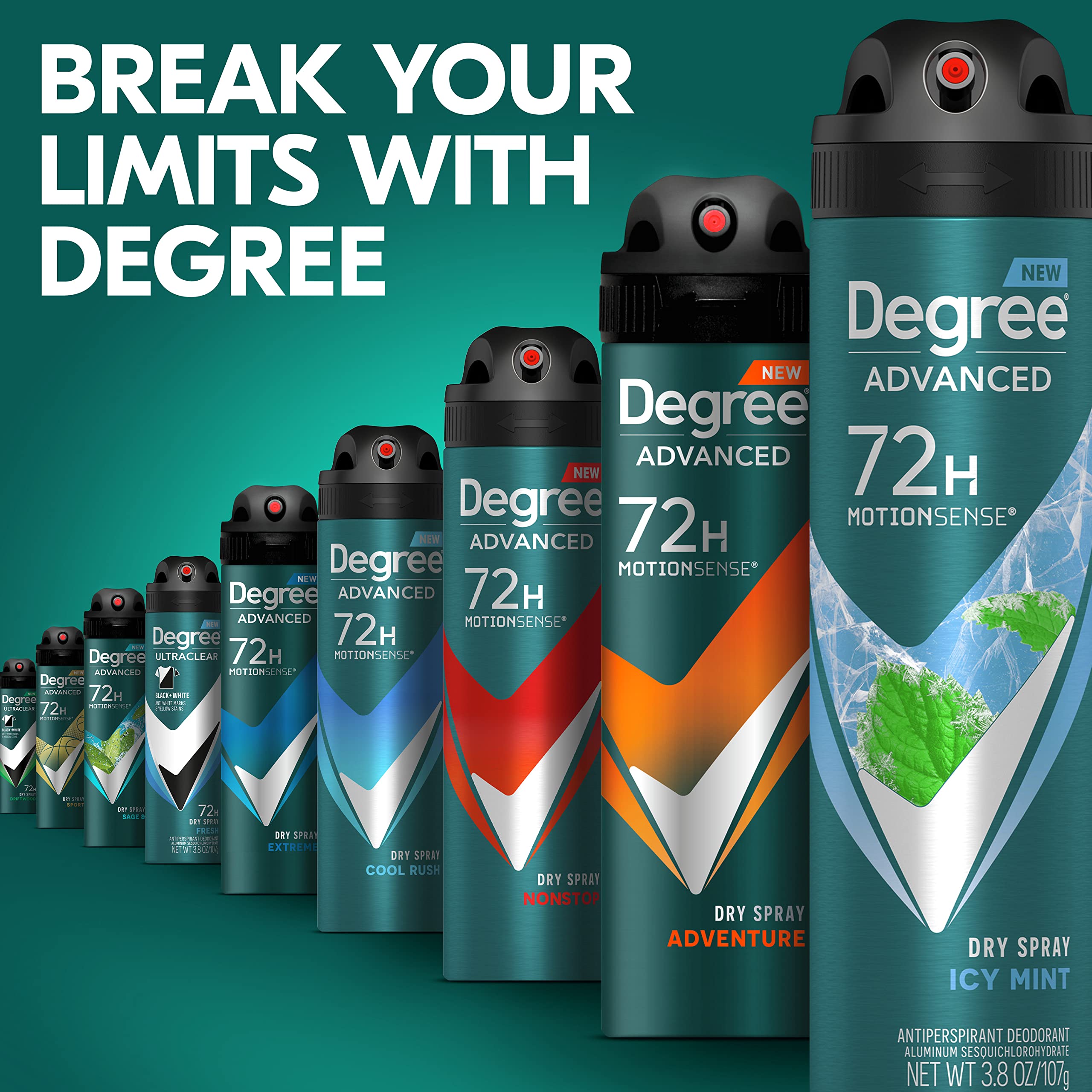Degree athlete workout session picture shows rugged performance and staying power.