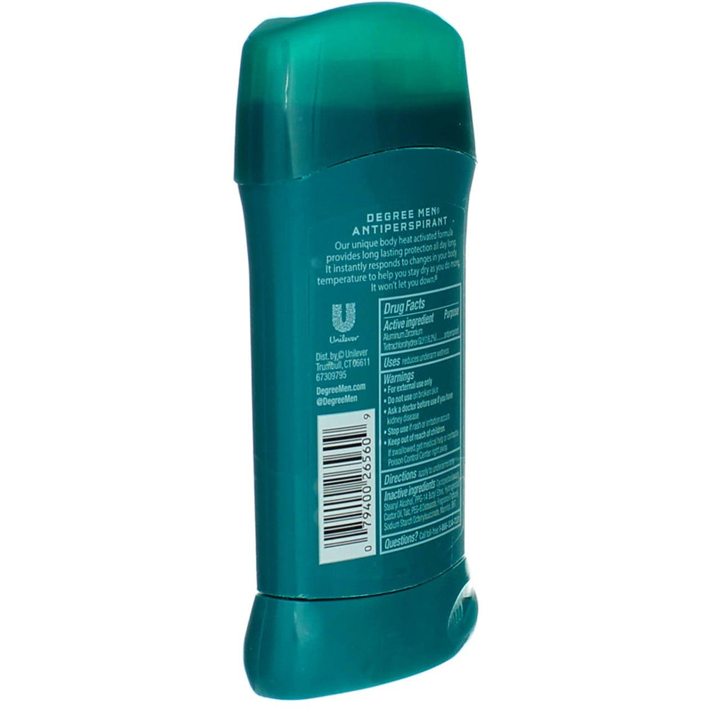 Degree Men Extreme Blast body heat activated for active days.