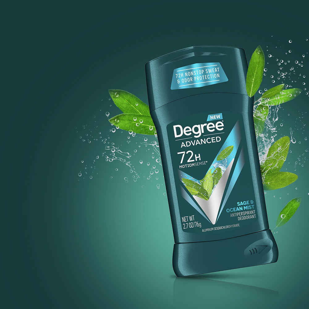 Degree Men 2.7 oz antiperspirant pack designed for travel-ready use