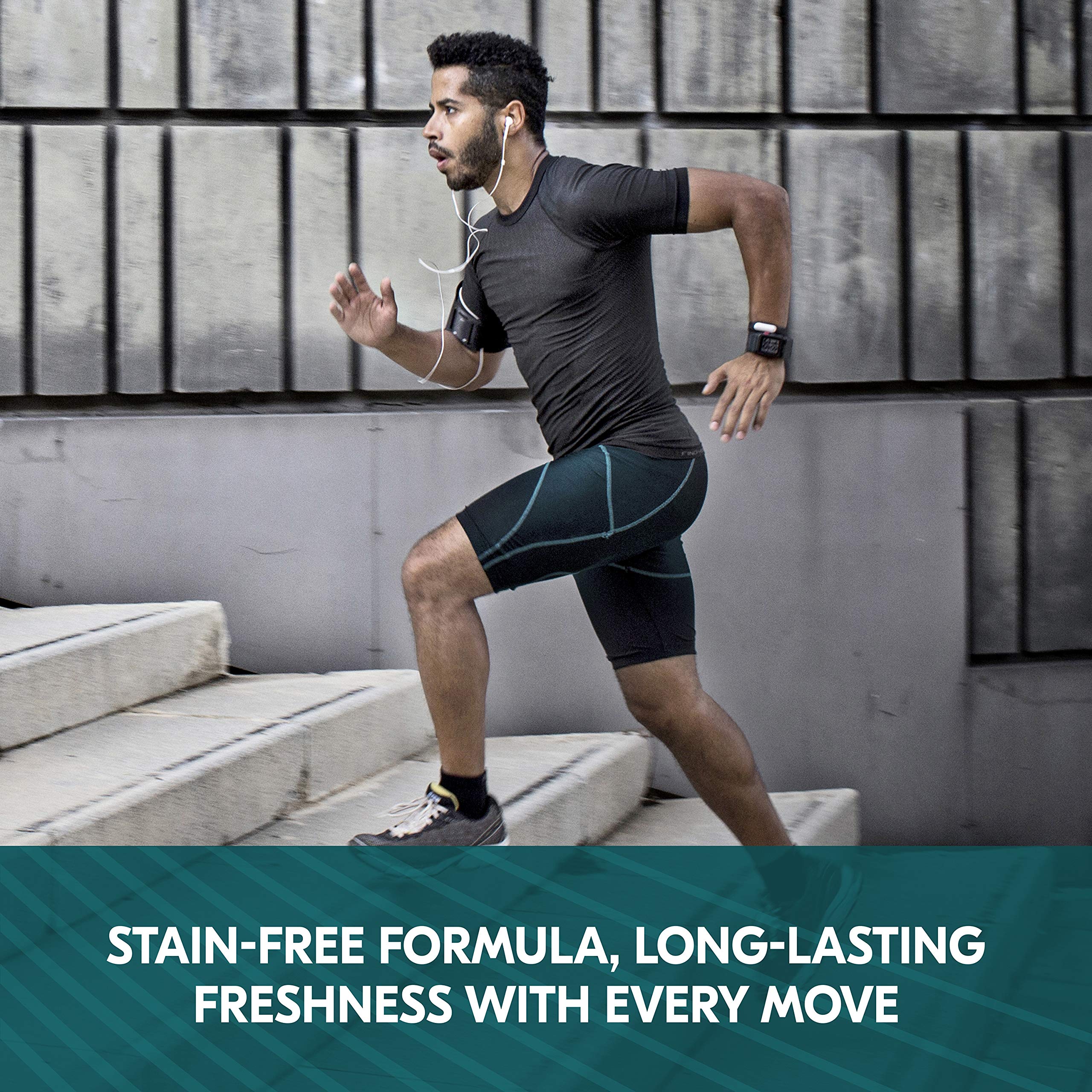 Degree Cool Rush six-pack back view highlights value and long-lasting protection.