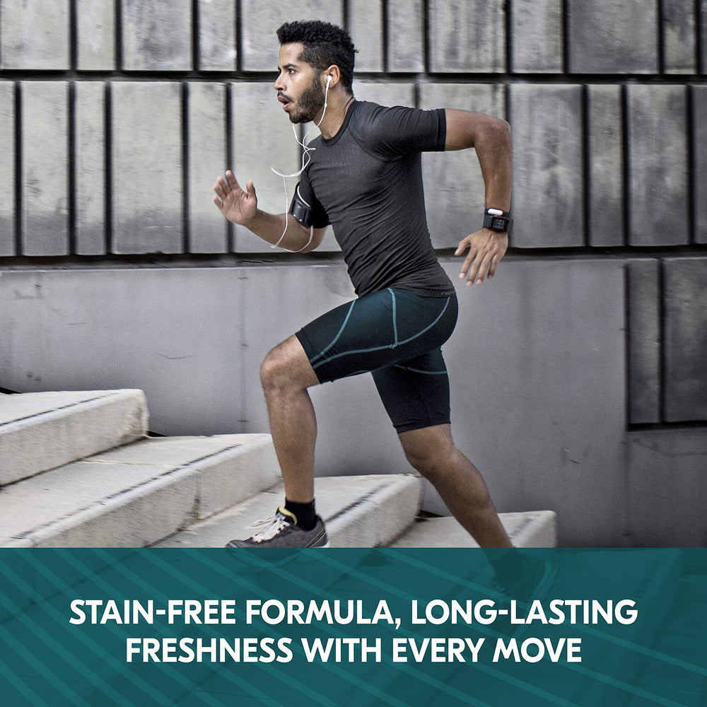 Degree Cool Rush six-pack back view highlights value and long-lasting protection.