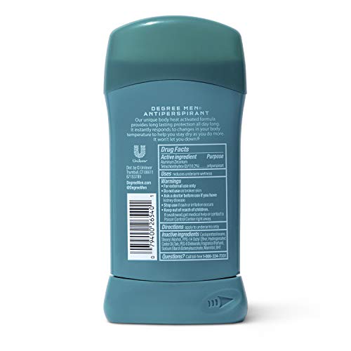 Degree Men Cool Rush pack of six offers steady supply for daily protection.