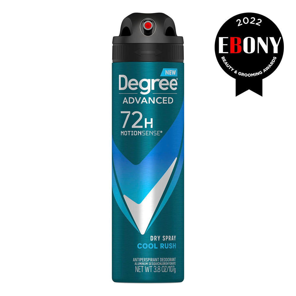 Degree Men Cool Rush packaging 3-pack highlights value and long-lasting protection