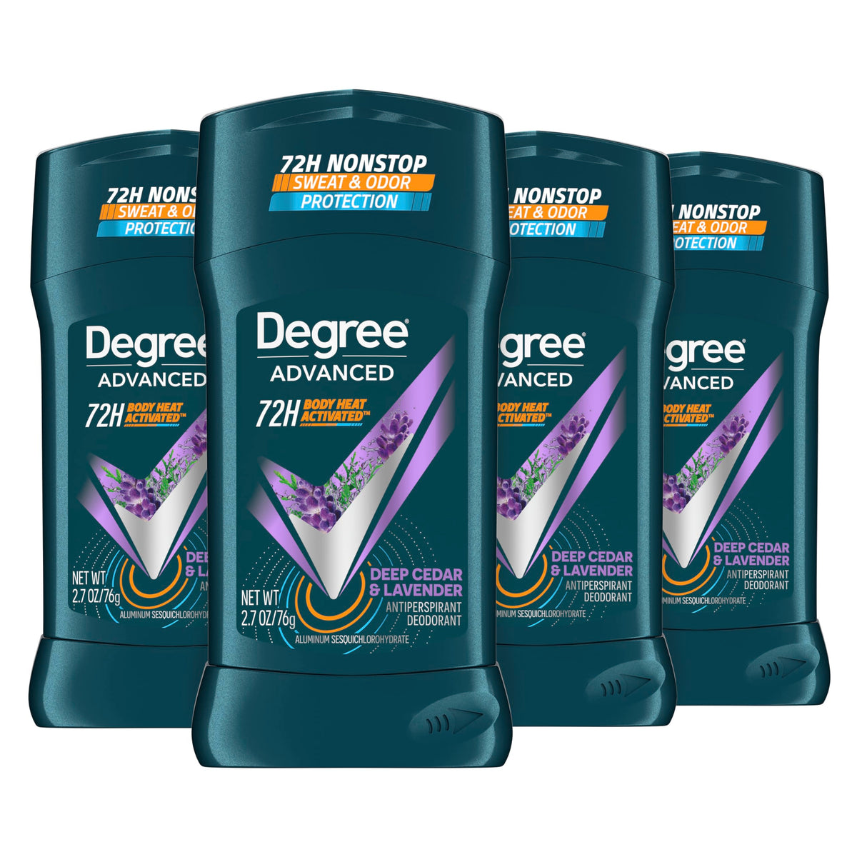 Degree Men Deep Cedar & Lavender stick application for instant dry underarms