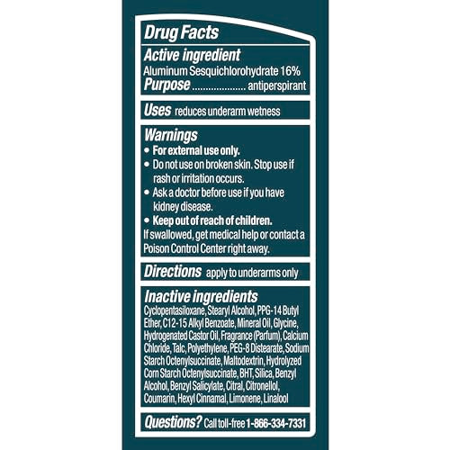 Degree Men Deep Cedar & Lavender stick close-up with label for easy use