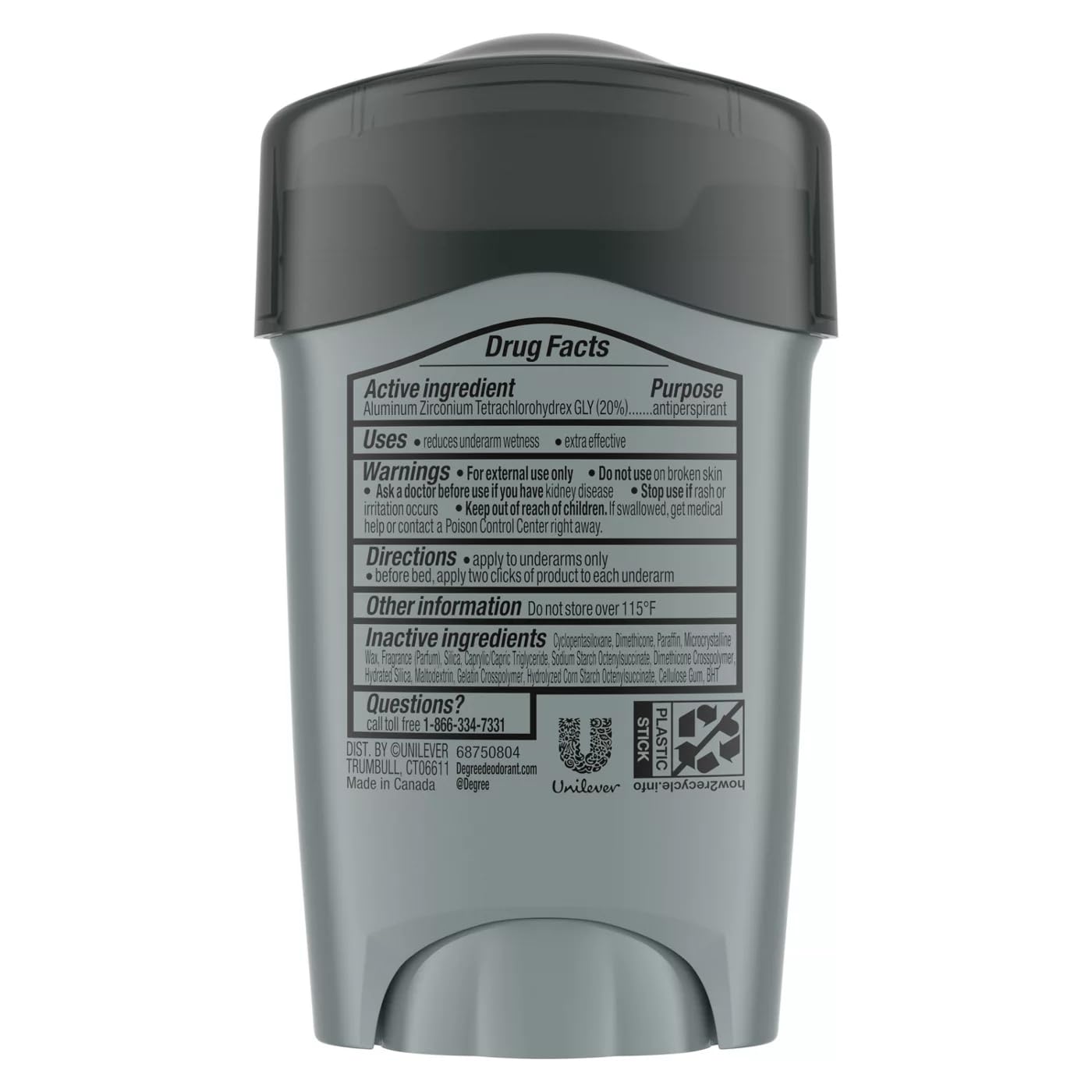 Degree Men Sport Strength underarm application demonstrates comfortable workout use