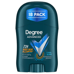 Degree Men travel deodorant Cool Rush pack front for on-the-go freshness.
