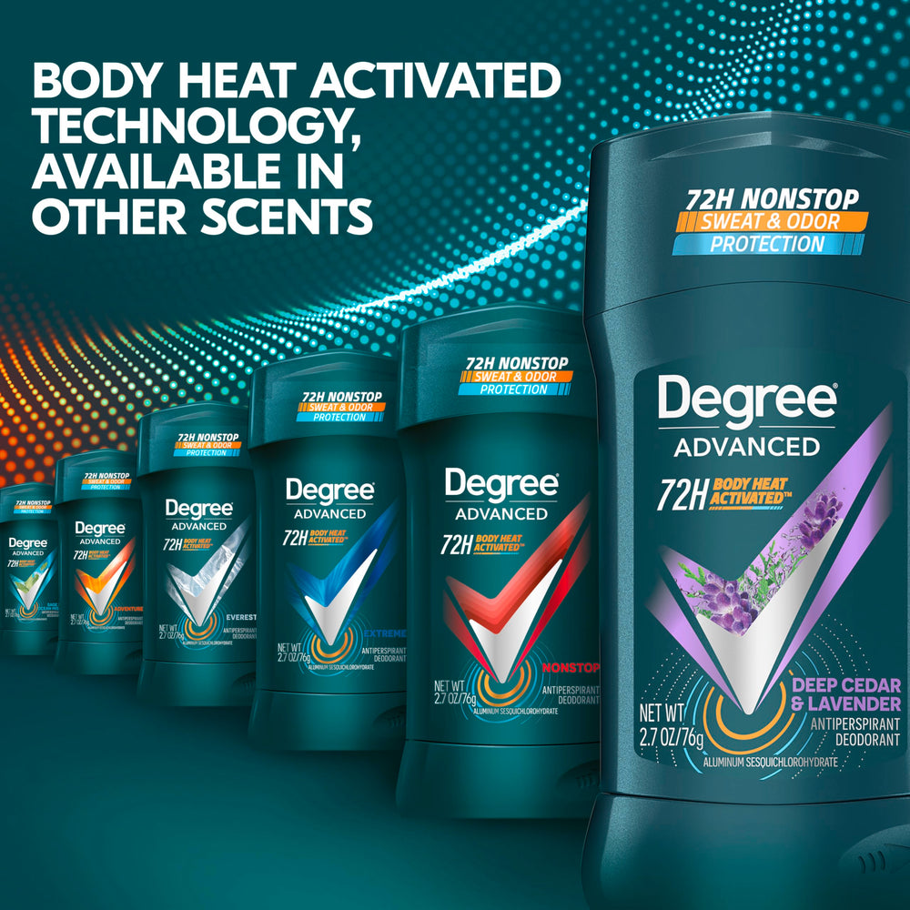 Degree Men underarm application motion demonstration showing protection