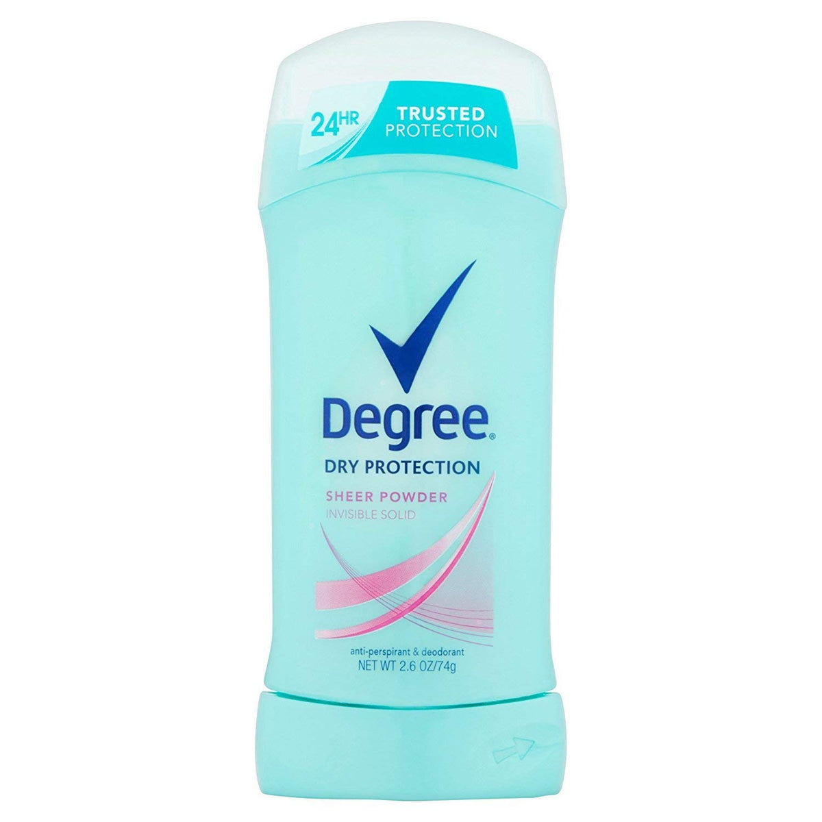 Degree Sheer Powder antiperspirant stick, smooth application for all-day dryness and odor control