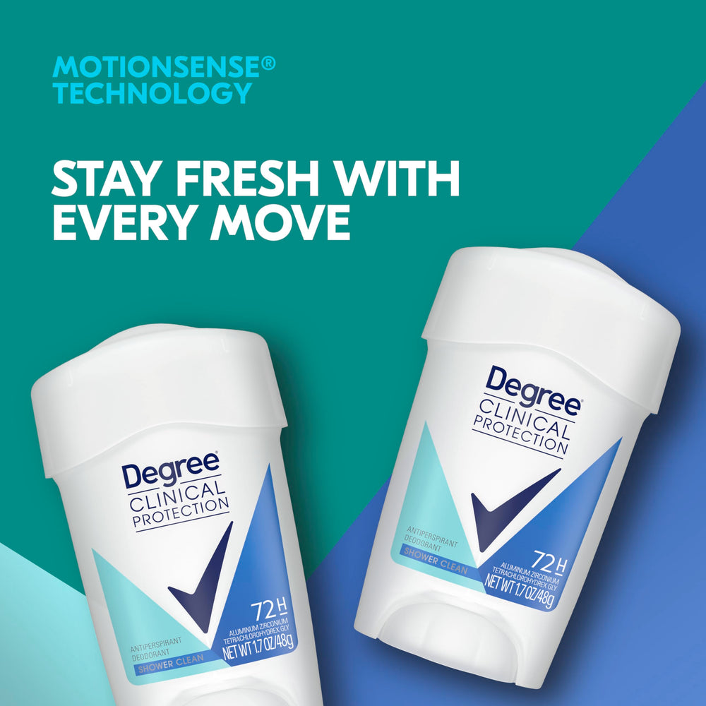 Degree Shower Clean floral scent with rose and jasmine.