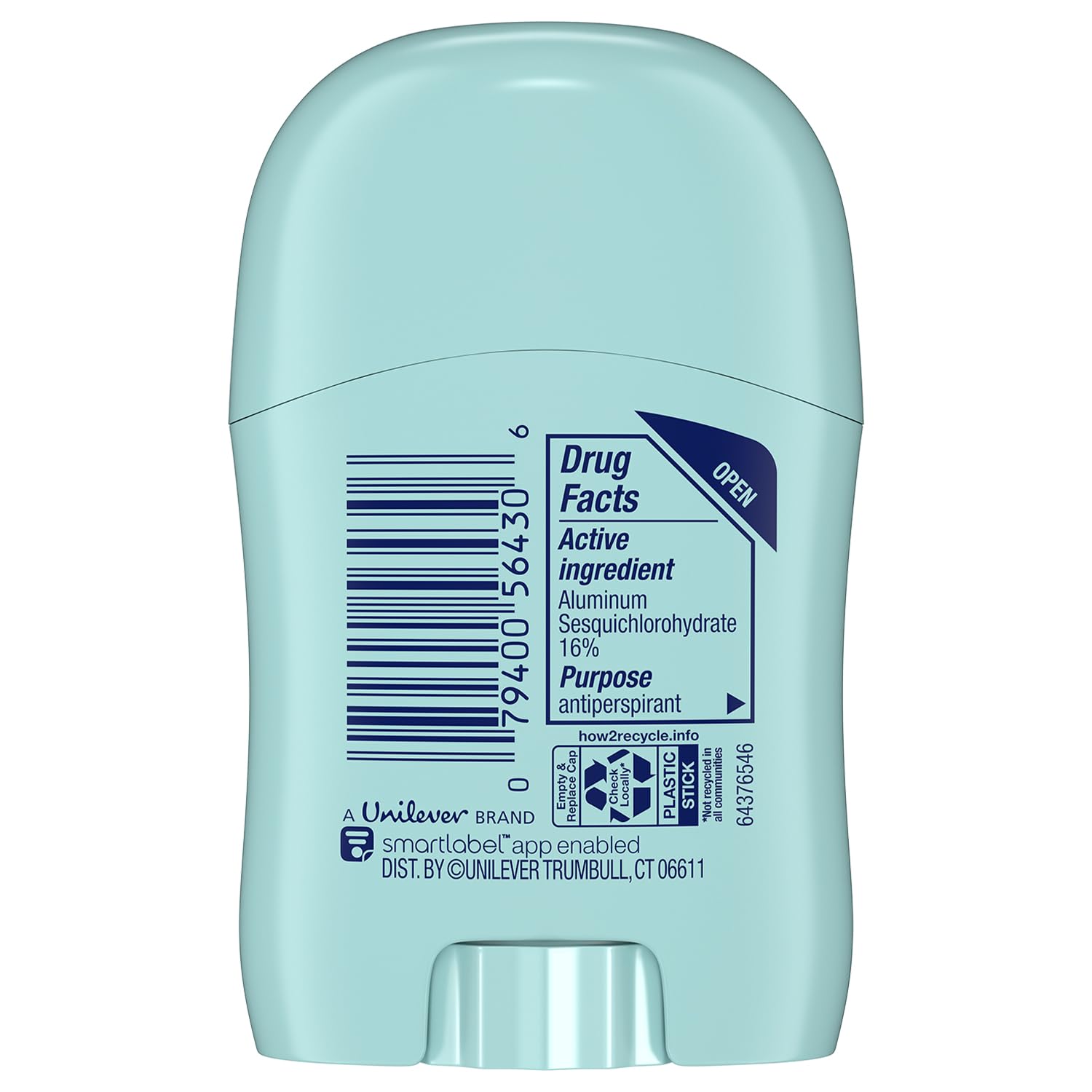 Degree Shower Clean travel-size stick ready for gym bag, office, or travel.