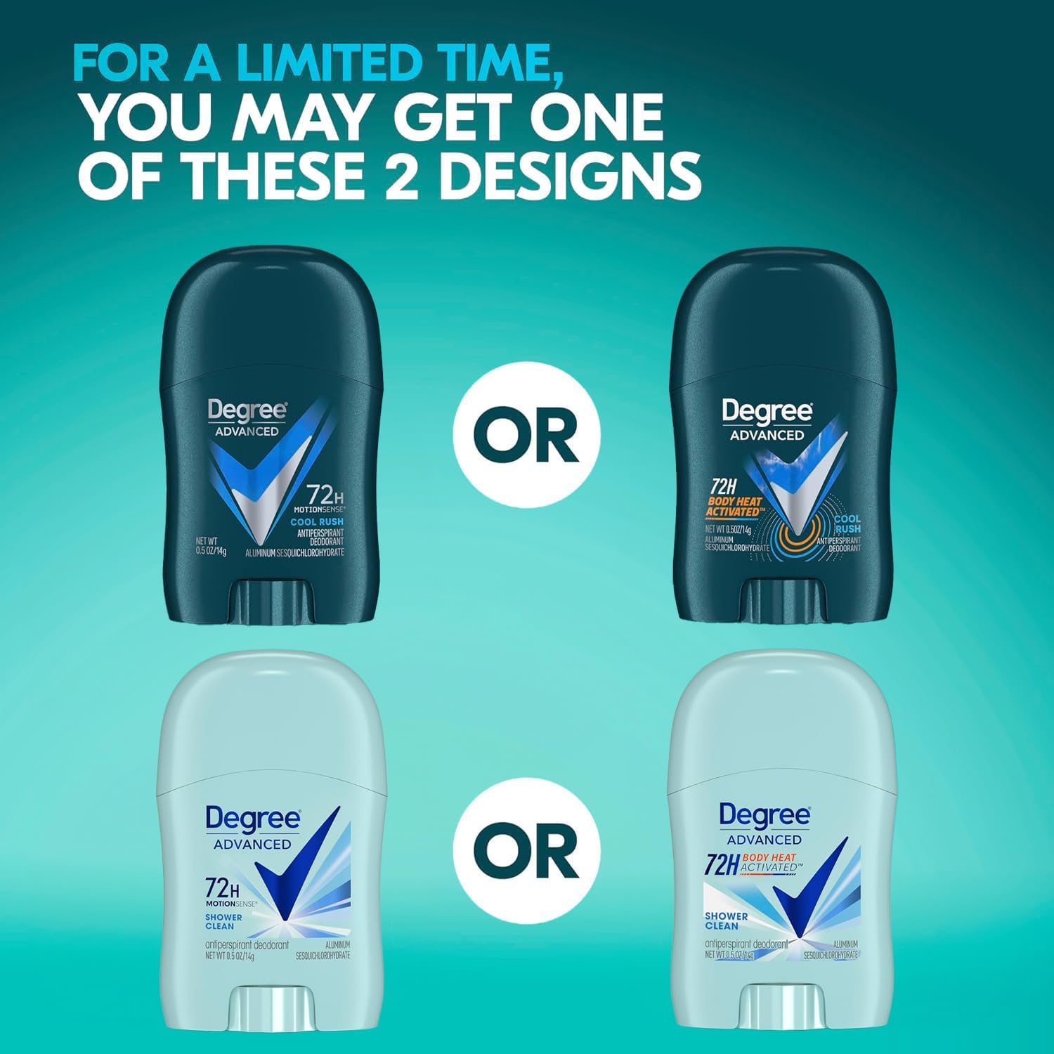 Degree travel mini sticks fit pockets for everyday portability.