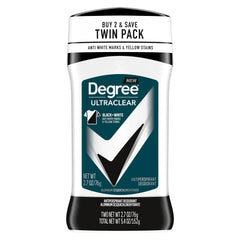 Degree two-pack of UltraClear sticks ready for everyday use